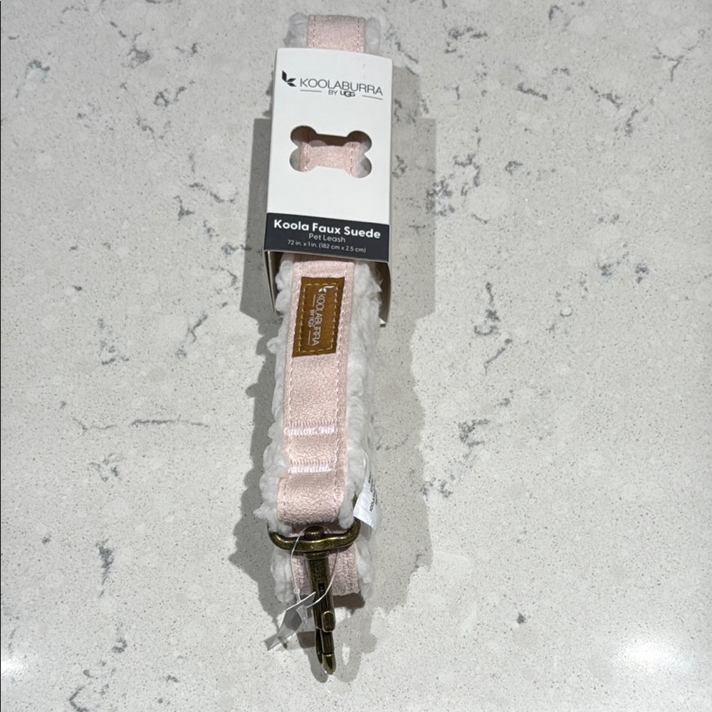 Koolaburra Blush Faux Suede Pet Leash